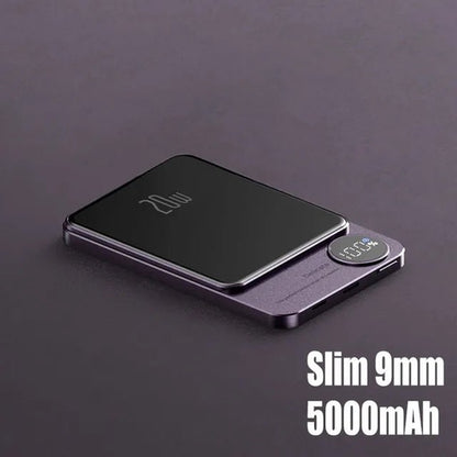 Magnetic Power Bank Wireless External Auxiliary Battery Pack