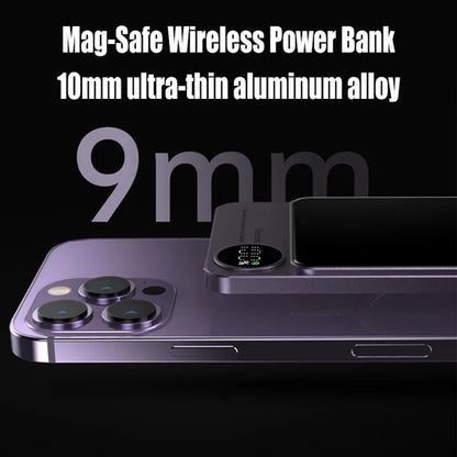 Magnetic Power Bank Wireless External Auxiliary Battery Pack